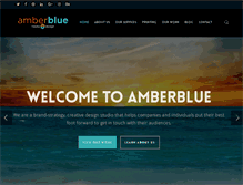 Tablet Screenshot of amberbluemedia.com